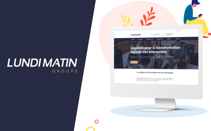Nouveau logo et nouveau site web pour LUNDI MATIN