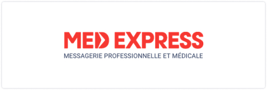 Logo med express blanc