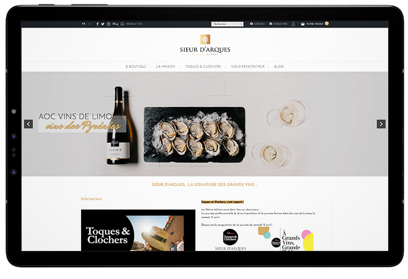 mockup_panier_tablette_header tablette ecommerce sieur d'arques