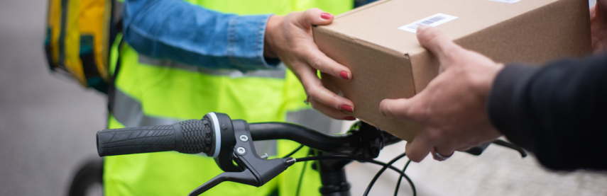 Livraison en e-commerce écoresponsable en vélo